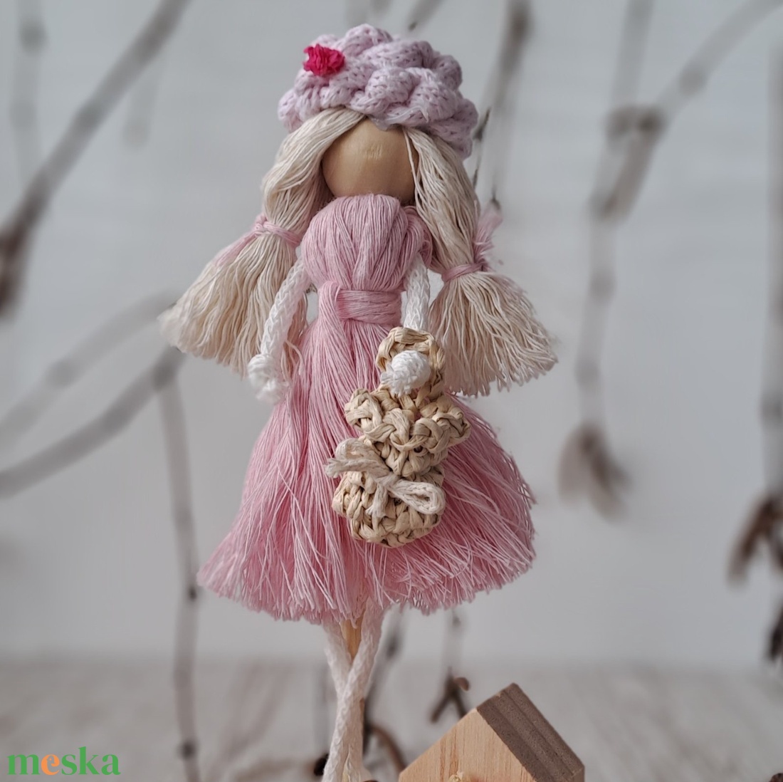 Névre szóló makramé lány - otthon & életmód - dekoráció - dísztárgy - Meska.hu