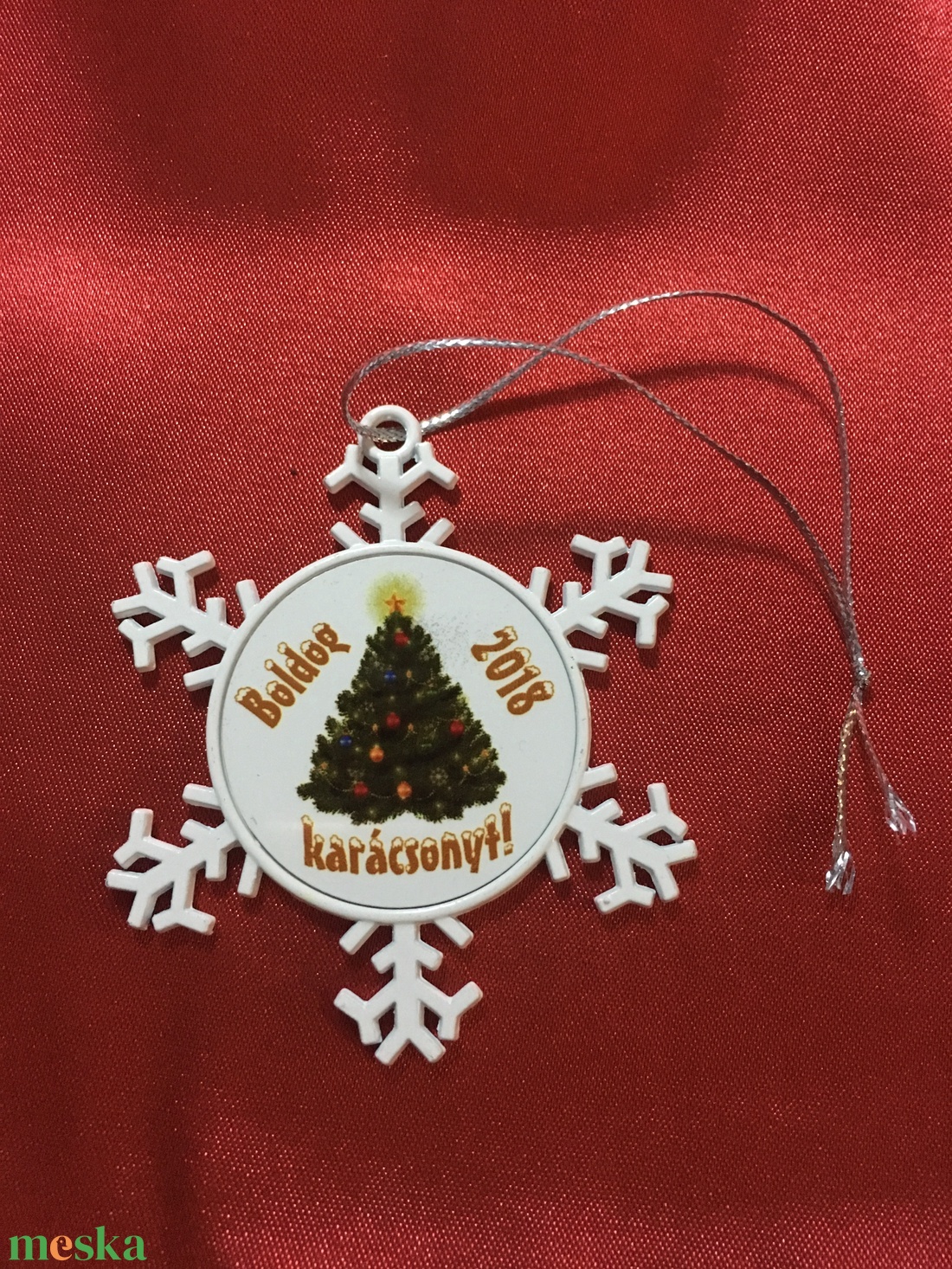 Fém karácsonyfa dísz - karácsony - karácsonyi lakásdekoráció - karácsonyfadíszek - Meska.hu