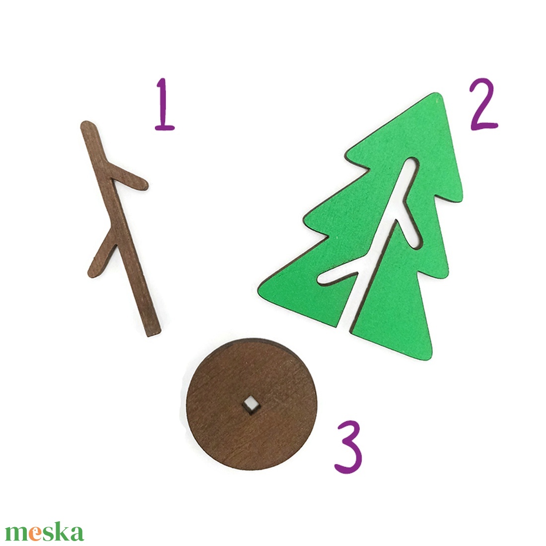 Meseerdő - színes fák - művészet - makett, modell - Meska.hu Meseerdő - színes fák - művészet - makett, modell - Meska.hu