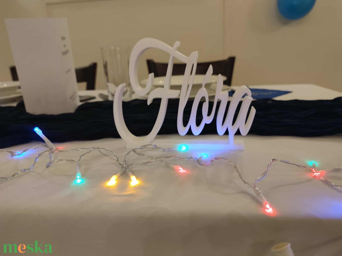 Egyedi szöveg  névvel, szívvel, stílussal � egyedi dekoráció különleges pillanatokhoz - esküvő - dekoráció - asztaldísz - Meska.hu