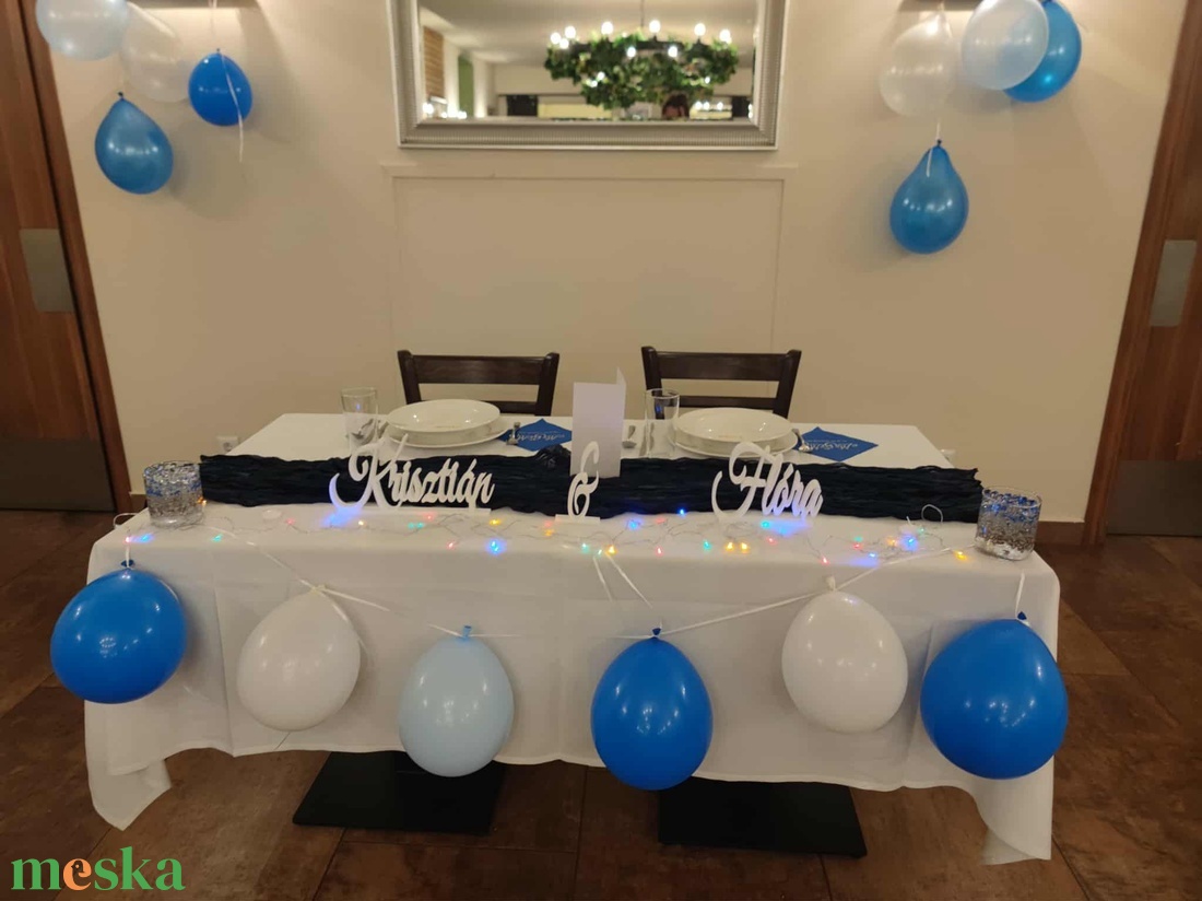 Egyedi szöveg  névvel, szívvel, stílussal � egyedi dekoráció különleges pillanatokhoz - esküvő - dekoráció - asztaldísz - Meska.hu