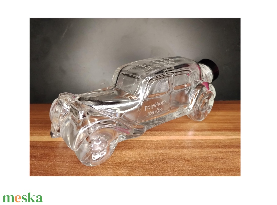 Old timer autó díszüveg palack saját felirattal - otthon & életmód - dekoráció - asztal és polc dekoráció - díszüveg - Meska.hu