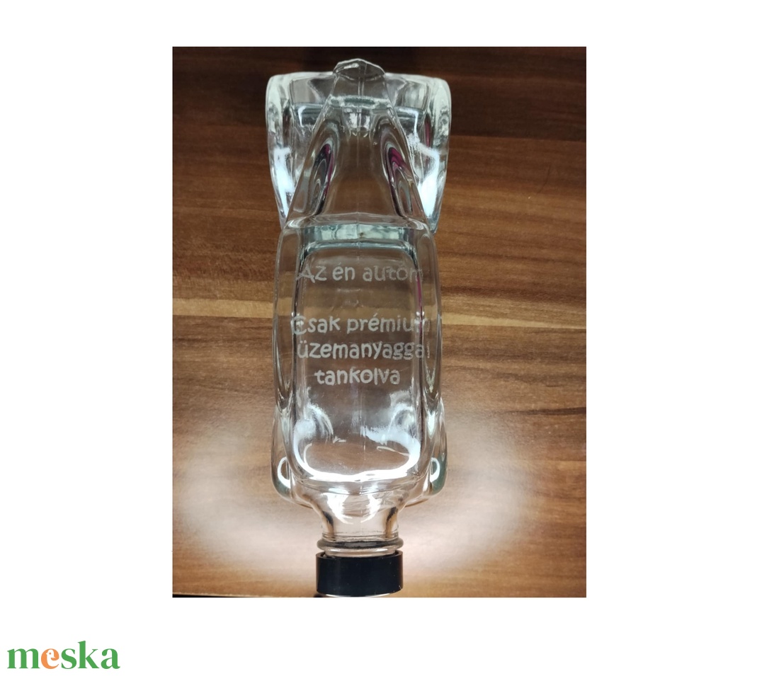 Old timer autó díszüveg palack saját felirattal - otthon & életmód - dekoráció - asztal és polc dekoráció - díszüveg - Meska.hu