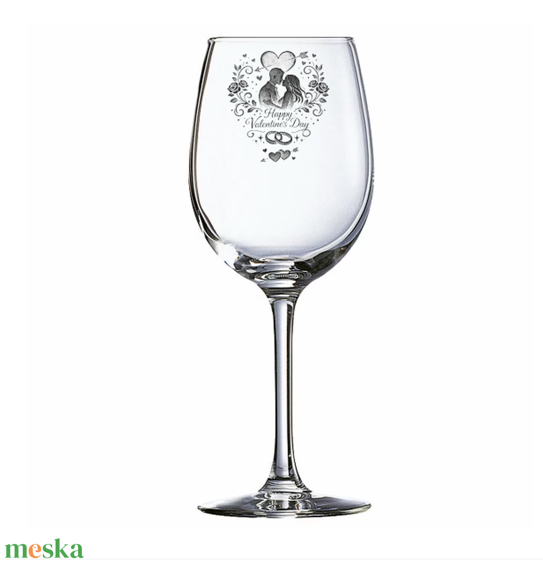 Valentin-napi borospohár � romantikus ajándék szerelmes pillanatokhoz - otthon & életmód - konyhafelszerelés, tálalás - tálalás - boros poharak, szettek - Meska.hu