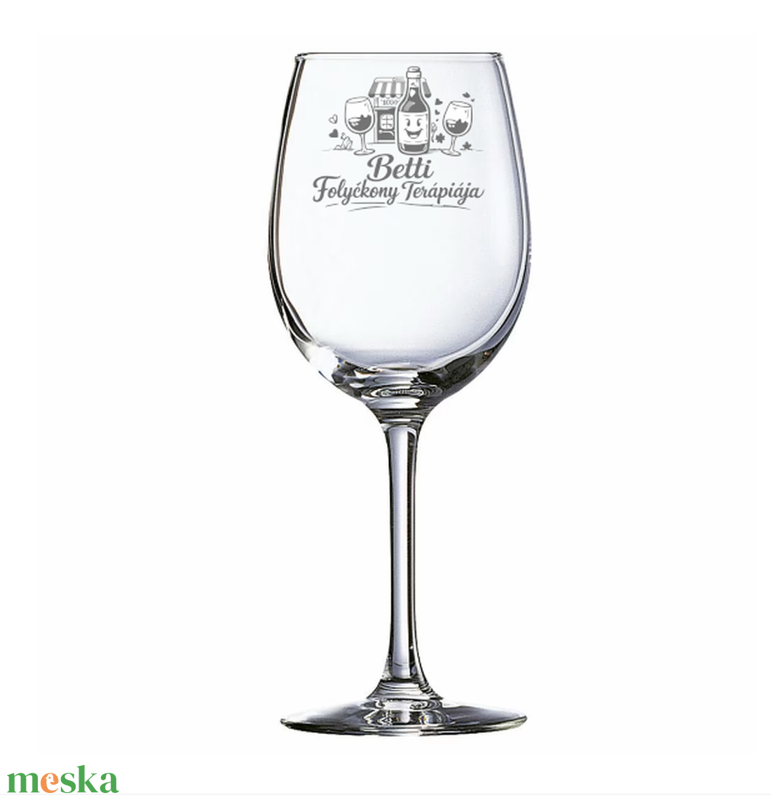 Vicces Ajándék Gravírozott Pohár � Folyékony Terápia - otthon & életmód - konyhafelszerelés, tálalás - tálalás - boros poharak, szettek - Meska.hu