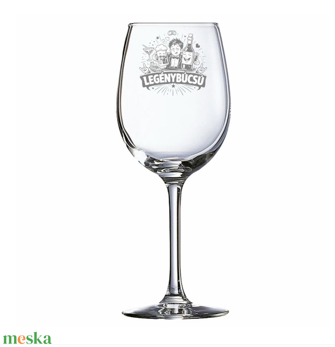 Vicces Gravírozott Borospohár � Legénybúcsúra - otthon & életmód - konyhafelszerelés, tálalás - tálalás - boros poharak, szettek - Meska.hu