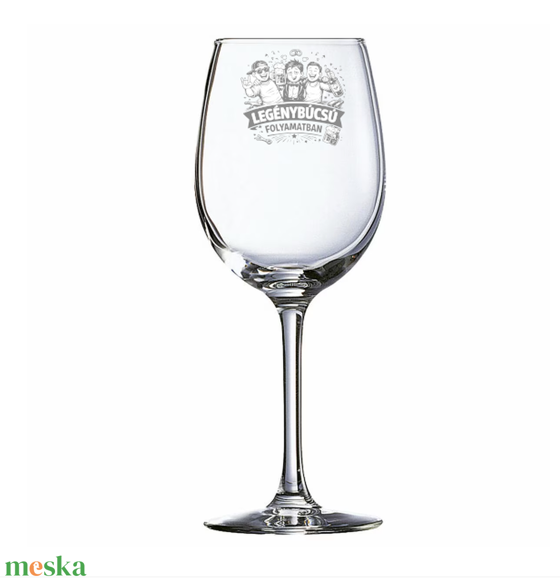 Vicces Ajándék Gravírozott Boros Pohár � Legénybúcsúra - otthon & életmód - konyhafelszerelés, tálalás - tálalás - boros poharak, szettek - Meska.hu