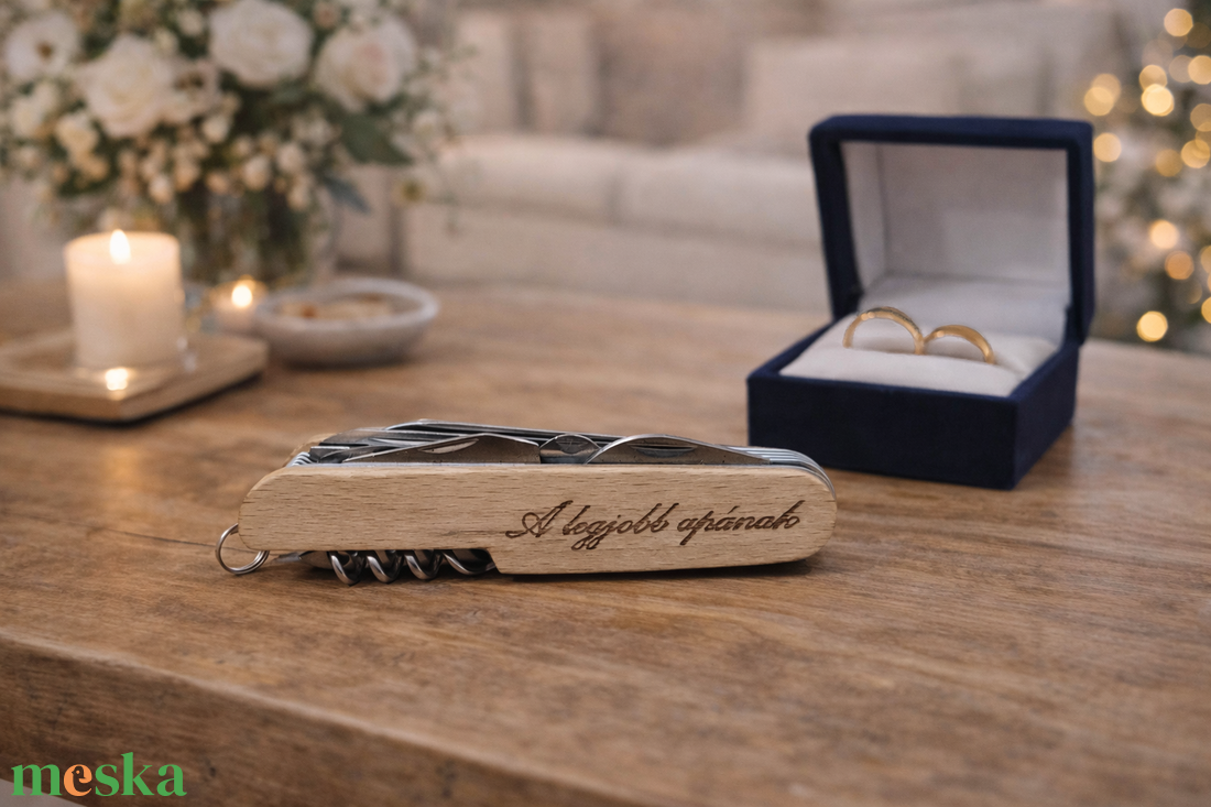 Gravírozott bicska édesapának � Megható szülőköszöntő ajándék esküvőre - esküvő - emlék & ajándék - szülőköszöntő ajándék - Meska.hu