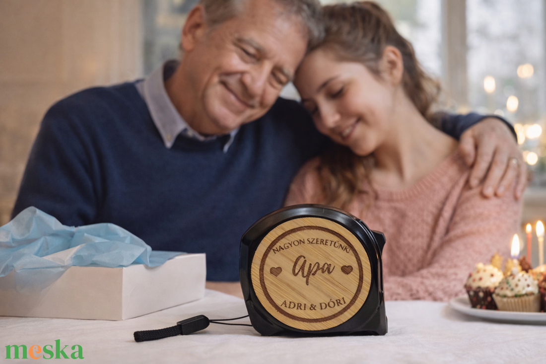 Gravírozott mérőszalag édesapának � Praktikus és személyes ajándék minden alkalomra - otthon & életmód - ház & kert - szerszám & eszközök - Meska.hu