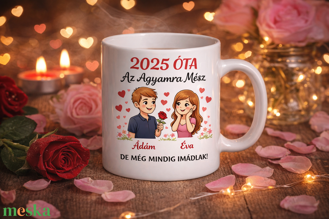 Személyre szabott páros bögre � Az agyamra mész de még mindig imádlak! - otthon & életmód - konyhafelszerelés, tálalás - tálalás - bögre & csésze - Meska.hu