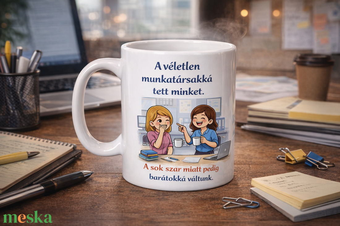 Irodai bögre � A véletlen munkatársakká tett minket - otthon & életmód - konyhafelszerelés, tálalás - tálalás - bögre & csésze - Meska.hu