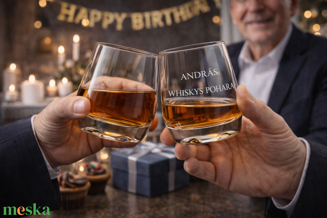 Whiskys pohár - névre szóló - otthon & életmód - konyhafelszerelés, tálalás - tálalás - pohár - Meska.hu