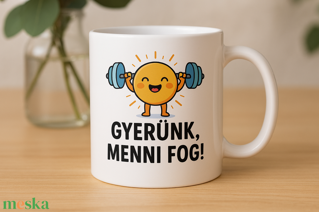 Motivációs Vicces Bögre � Gyerünk, menni fog! - otthon & életmód - konyhafelszerelés, tálalás - tálalás - bögre & csésze - Meska.hu