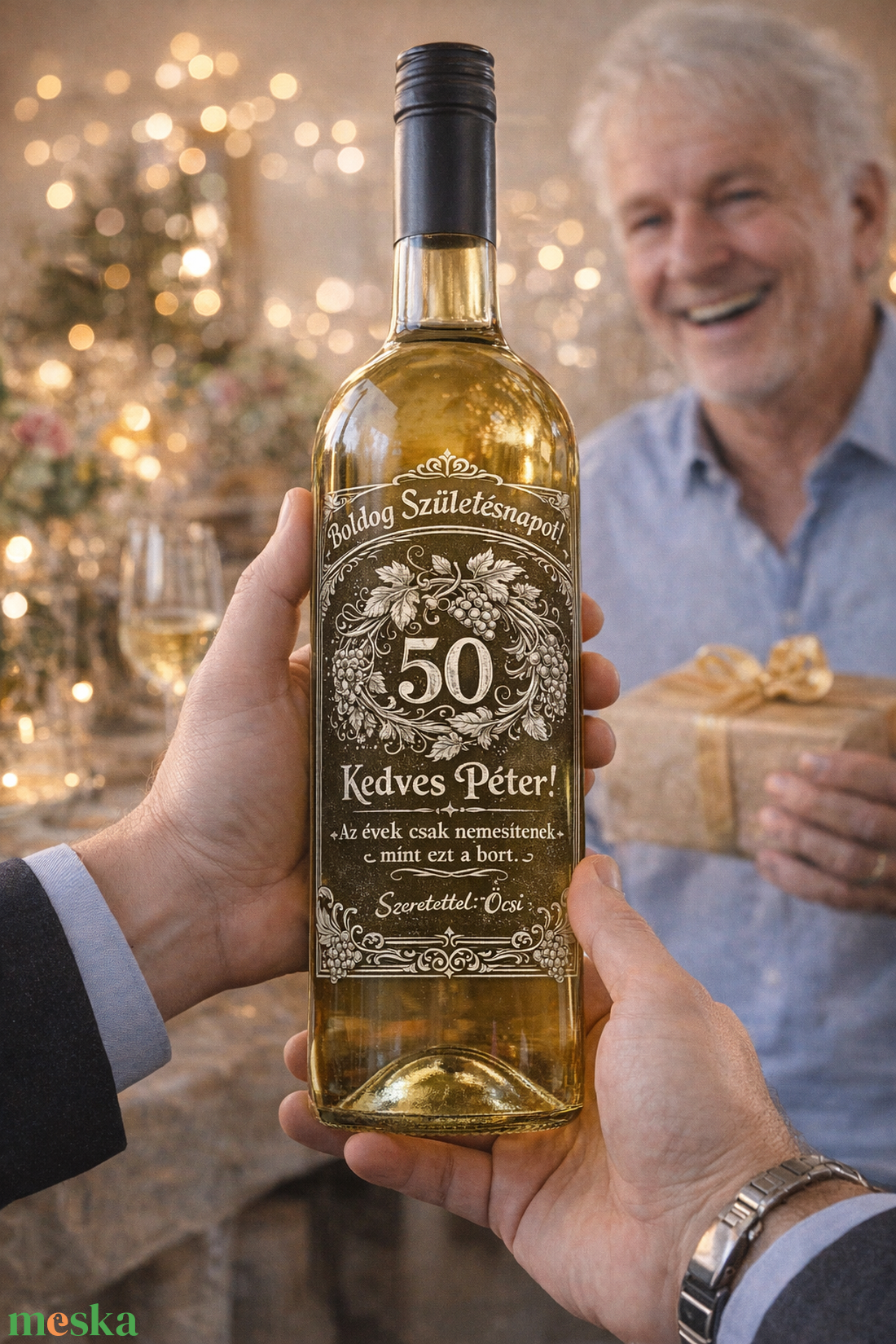 Gravírozott borok Születésnapra - élelmiszer - alkoholos italok - Meska.hu