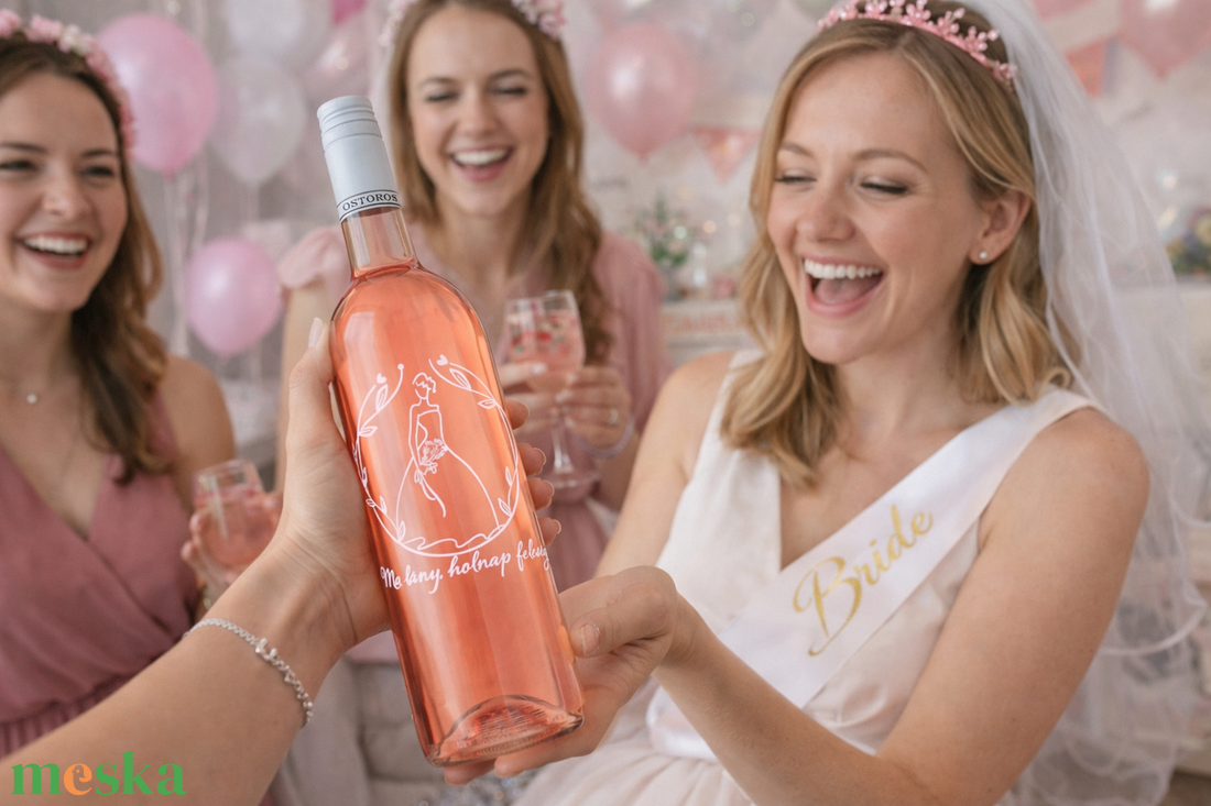 Gravírozott borok Leánybúcsúra - élelmiszer - alkoholos italok - Meska.hu