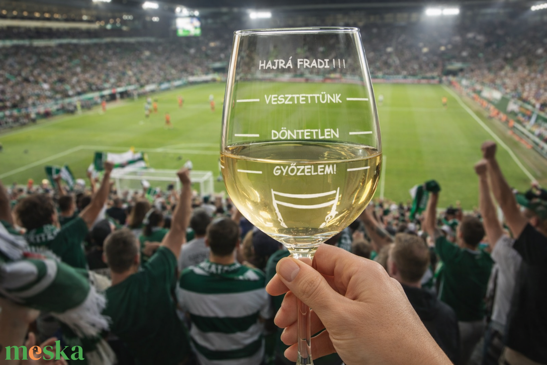 Gravírozott pohár foci meccshez, szurkoláshoz vagy ünnepléshez, kedvenc focicsapattal - otthon & életmód - konyhafelszerelés, tálalás - tálalás - boros poharak, szettek - Meska.hu