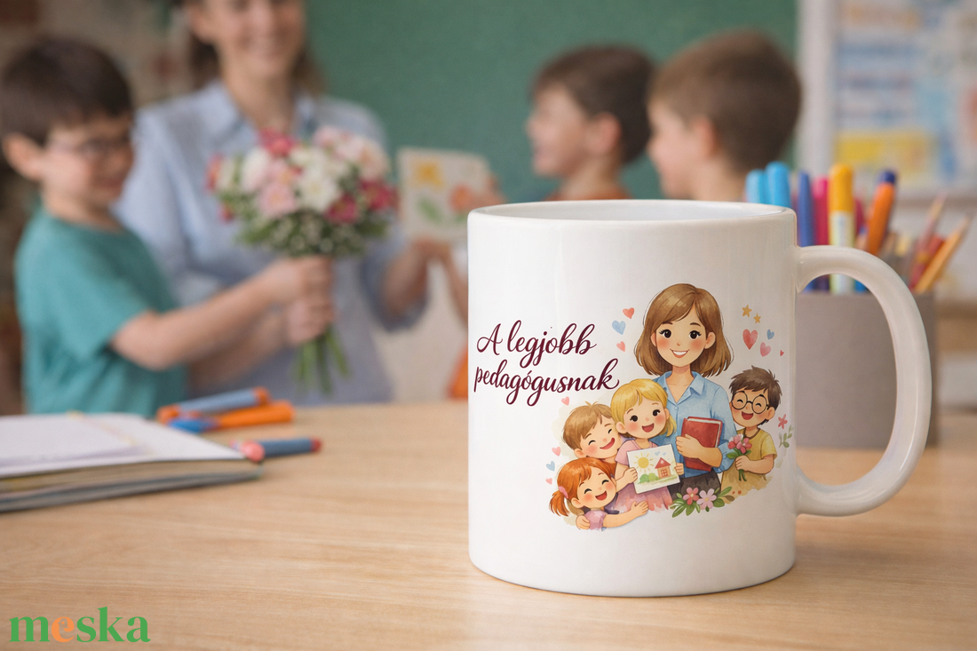 Pedagógusnapi ajándék bögre � A legjobb pedagógusnak felirattal - otthon & életmód - konyhafelszerelés, tálalás - tálalás - bögre & csésze - Meska.hu