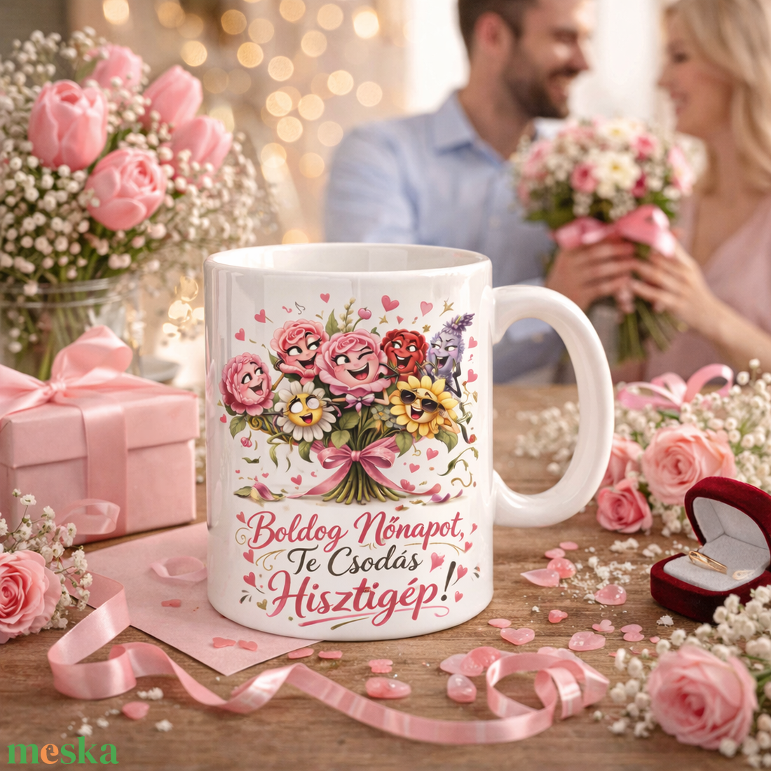 Vicces nőnapi bögre férjtől feleségnek - otthon & életmód - konyhafelszerelés, tálalás - tálalás - bögre & csésze - Meska.hu