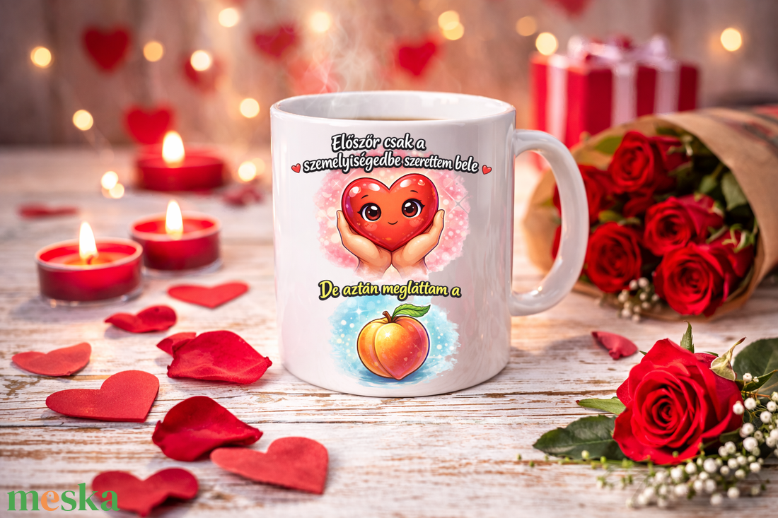 Vicces szerelmes bögre � Először csak a személyiségedbe szerettem bele - otthon & életmód - konyhafelszerelés, tálalás - tálalás - bögre & csésze - Meska.hu