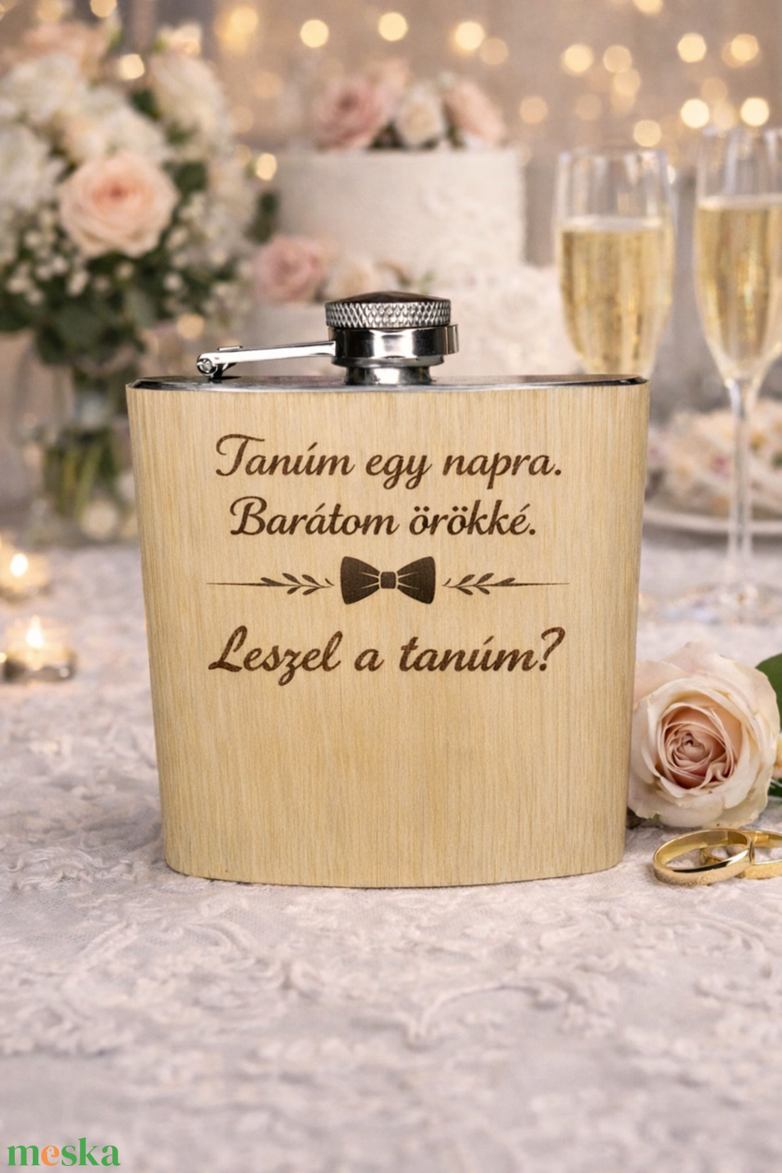 Férfi tanú felkérő flaska - esküvő - meghívó & kártya - tanú felkérő - Meska.hu