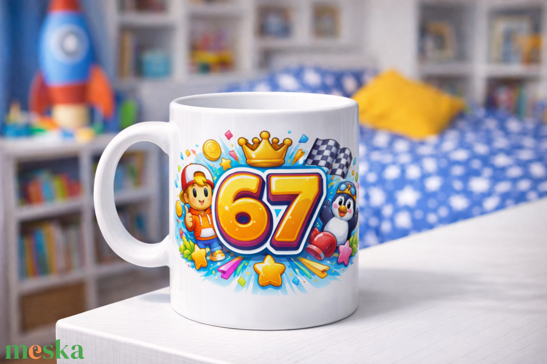 67 Gamer Bögre � Menő Számos Minta Gyerekeknek Egyedi Ajándék - otthon & életmód - konyhafelszerelés, tálalás - tálalás - bögre & csésze - Meska.hu