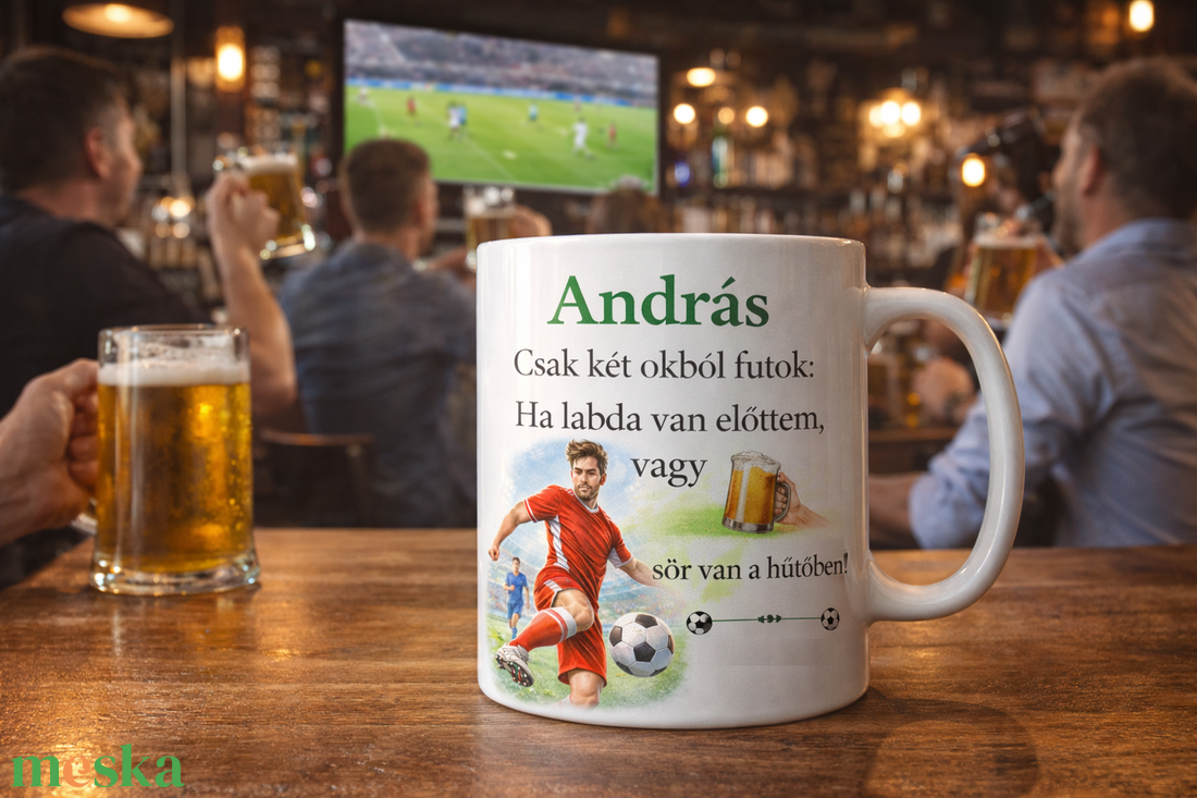 Vicces focis bögre névre szóló felirattal � személyre szabható ajándék férfiaknak - otthon & életmód - konyhafelszerelés, tálalás - tálalás - bögre & csésze - Meska.hu