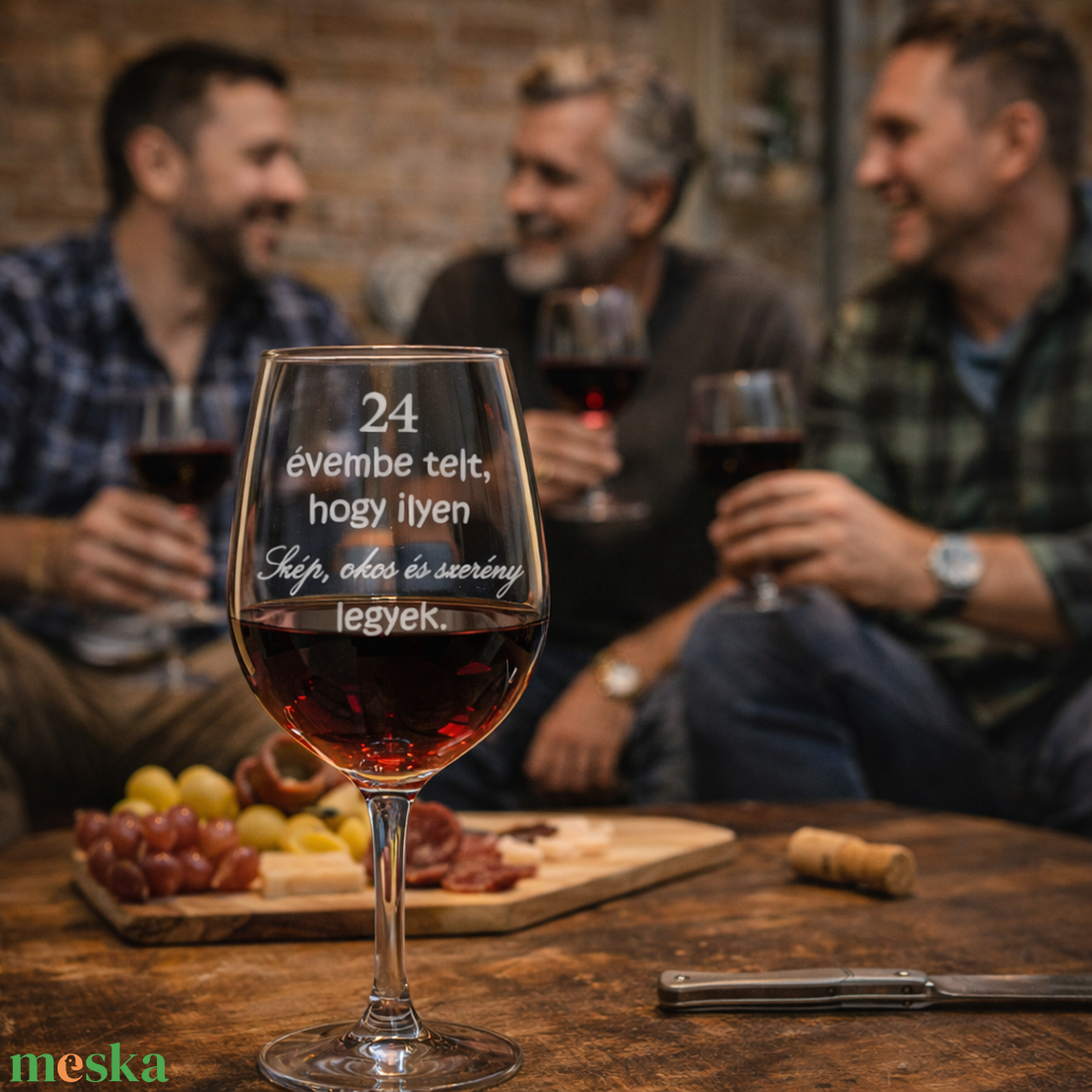 Vicces Gravírozott pohár születésnapra  - otthon & életmód - konyhafelszerelés, tálalás - tálalás - boros poharak, szettek - Meska.hu