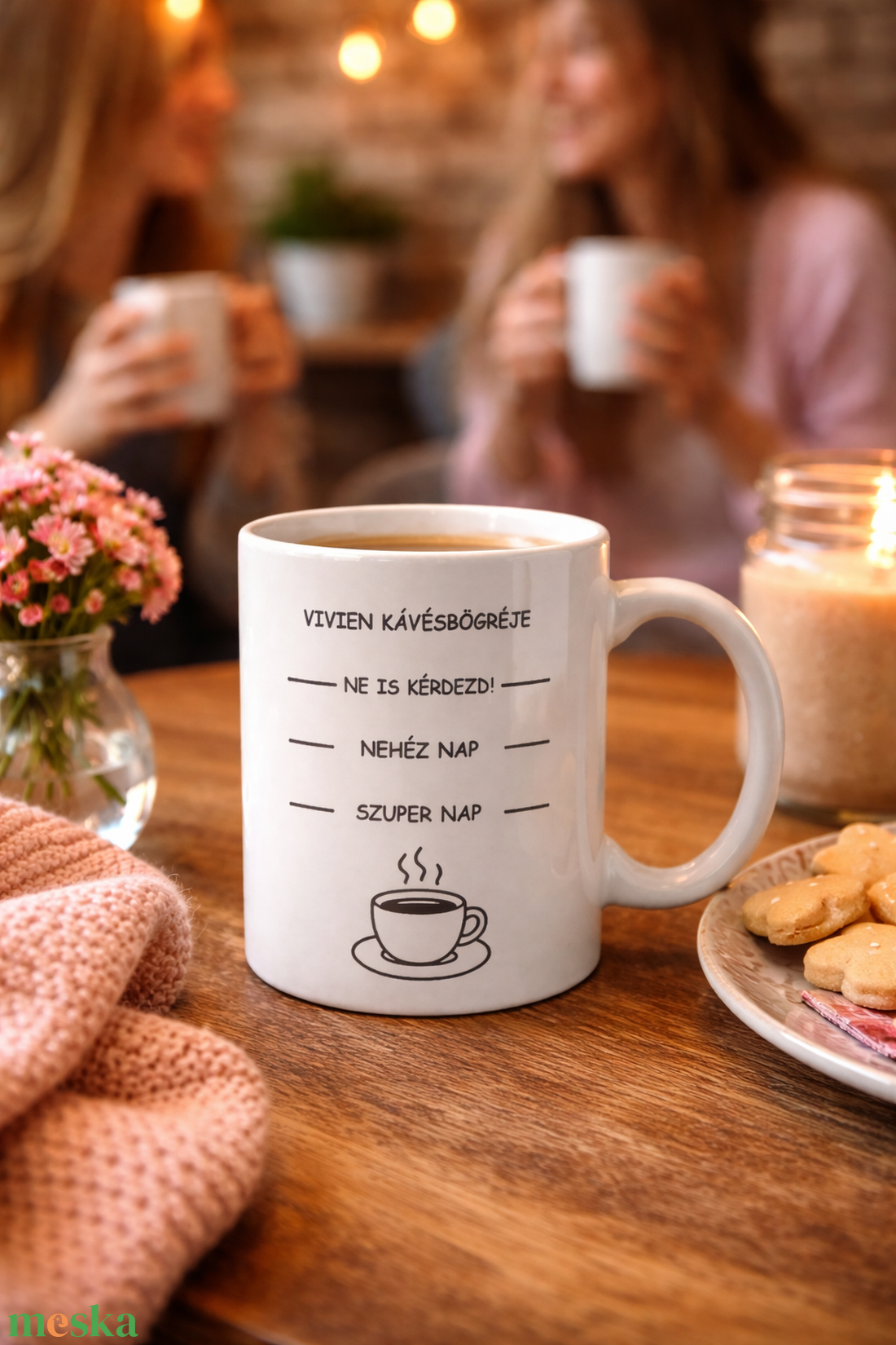 Vicces Ajándék / Kávésbögre egy nehéz napra saját névvel - otthon & életmód - konyhafelszerelés, tálalás - tálalás - bögre & csésze - Meska.hu