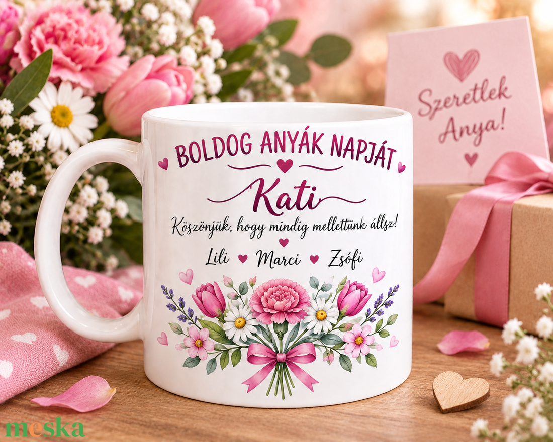Névre szóló anyák napi bögre � személyes ajándék anyának - otthon & életmód - konyhafelszerelés, tálalás - tálalás - bögre & csésze - Meska.hu