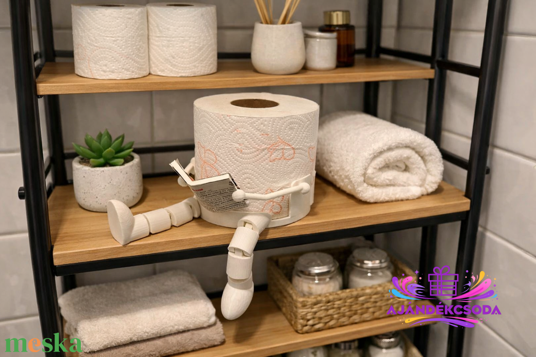 Humoros WC-papír tartó figura - otthon & életmód - dekoráció - asztal és polc dekoráció - asztaldísz - Meska.hu