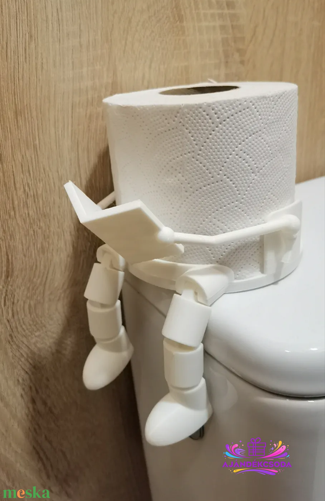 Humoros WC-papír tartó figura - otthon & életmód - dekoráció - asztal és polc dekoráció - asztaldísz - Meska.hu