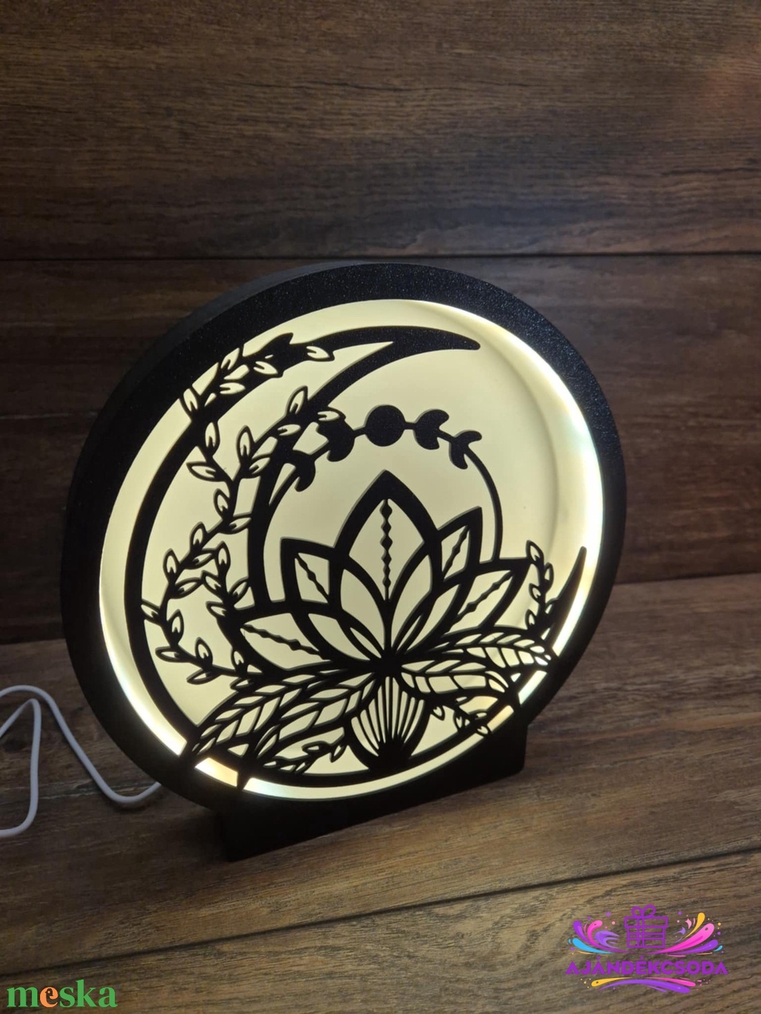 � Lótusz LED hangulatlámpa � egyedi fénydekoráció � - otthon & életmód - dekoráció - fali és függő dekoráció - falra akasztható dekor - Meska.hu