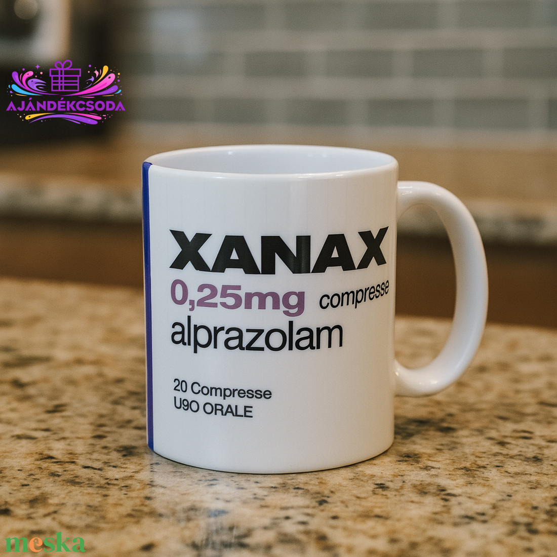 Xanax bögre - otthon & életmód - konyhafelszerelés, tálalás - tálalás - bögre & csésze - Meska.hu