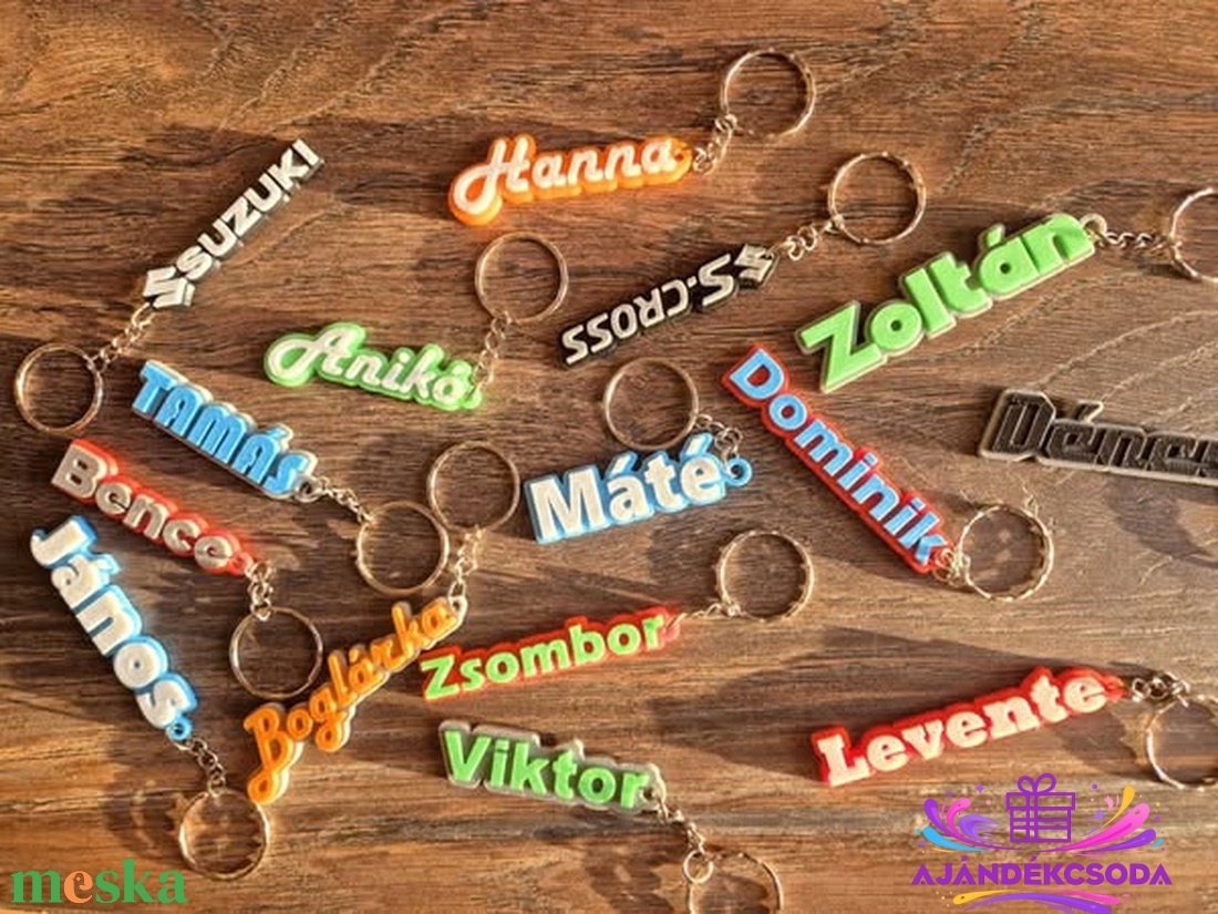 Személyre szabott kulcstartók névvel � tökéletes ajándék bárkinek! - táska & tok - kulcstartó & táskadísz - kulcstartó - Meska.hu