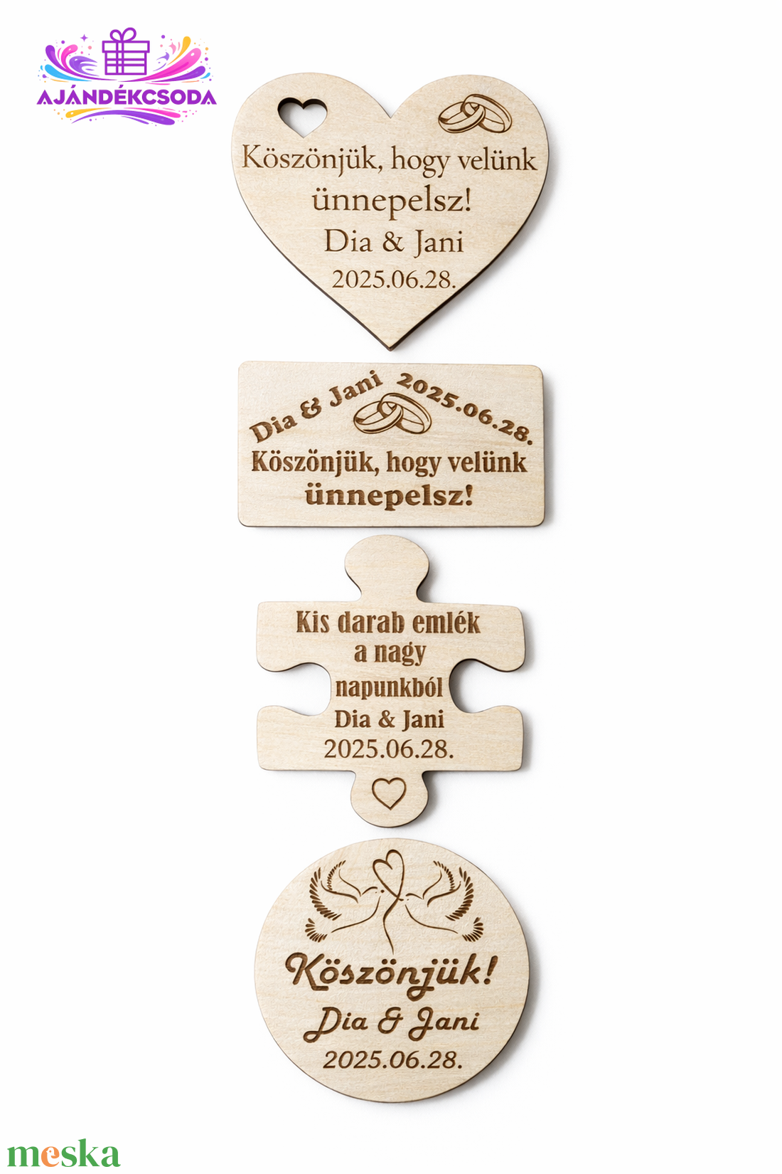 Esküvői köszönet ajándék  - esküvő - emlék & ajándék - köszönőajándék - Meska.hu