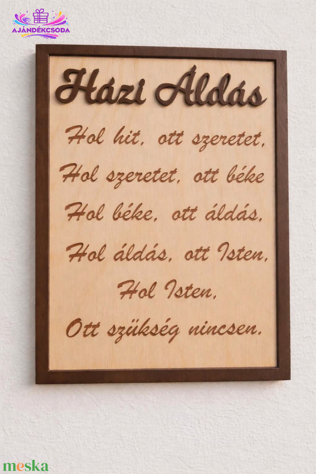 Házi Áldás  Falikép - otthon & életmód - vallás - házi áldás - Meska.hu