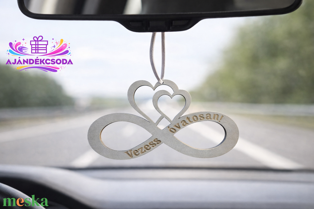 Autós tükördísz � Vezess óvatosan! - otthon & életmód - autó - visszapillantó dísz - Meska.hu