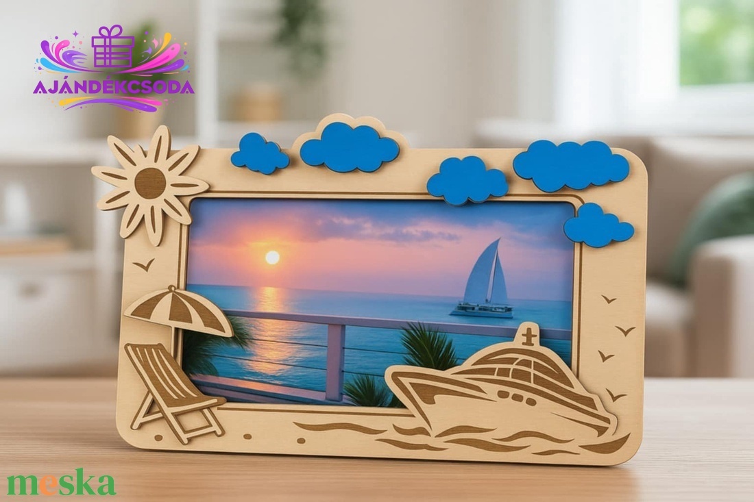  Nyáridéző egyedi fényképkeret - otthon & életmód - dekoráció - kép & falikép - képkeret - Meska.hu