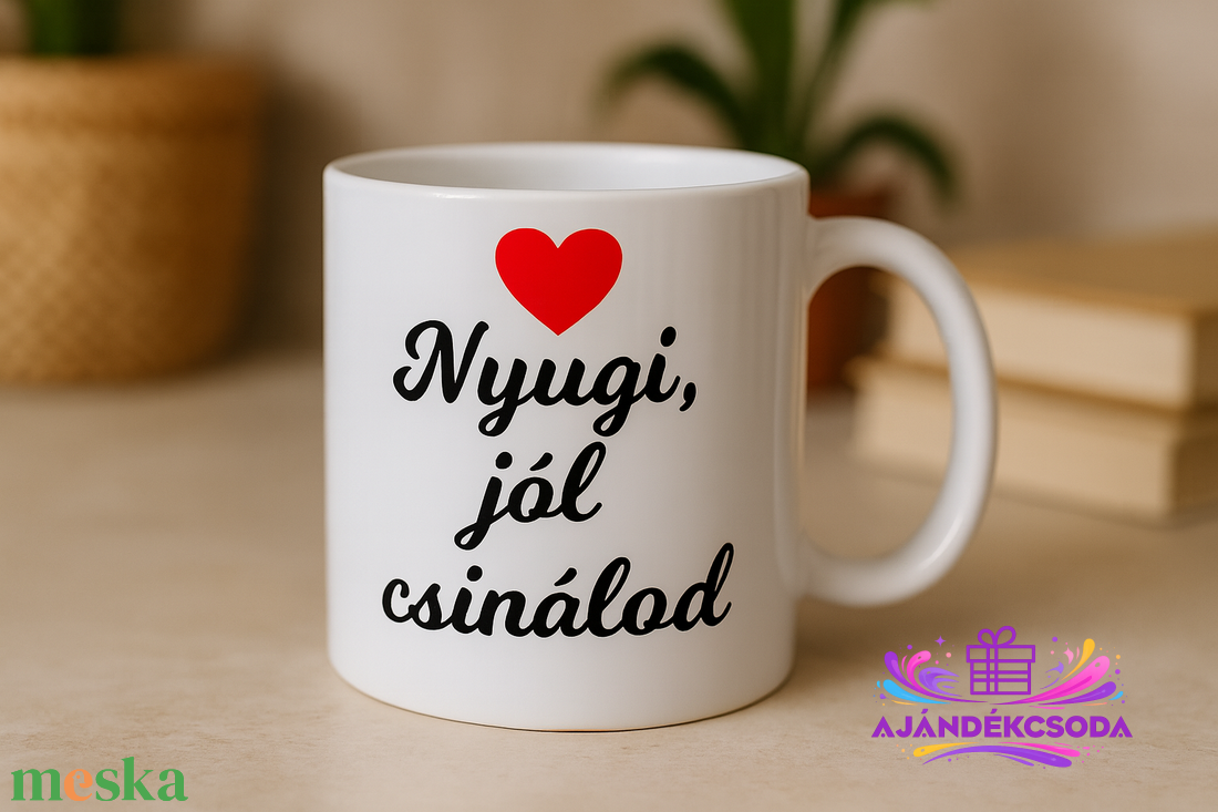 Nyugi, jól csinálod bögre - otthon & életmód - konyhafelszerelés, tálalás - tálalás - bögre & csésze - Meska.hu