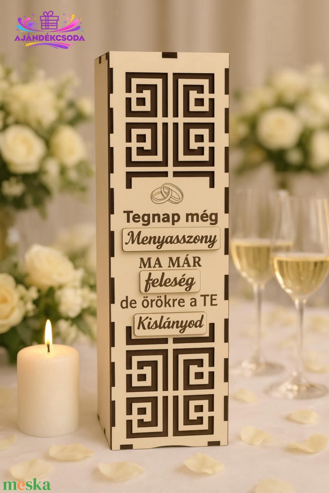 Esküvői köszönő ajándék  szülőknek - esküvő - emlék & ajándék - szülőköszöntő ajándék - Meska.hu