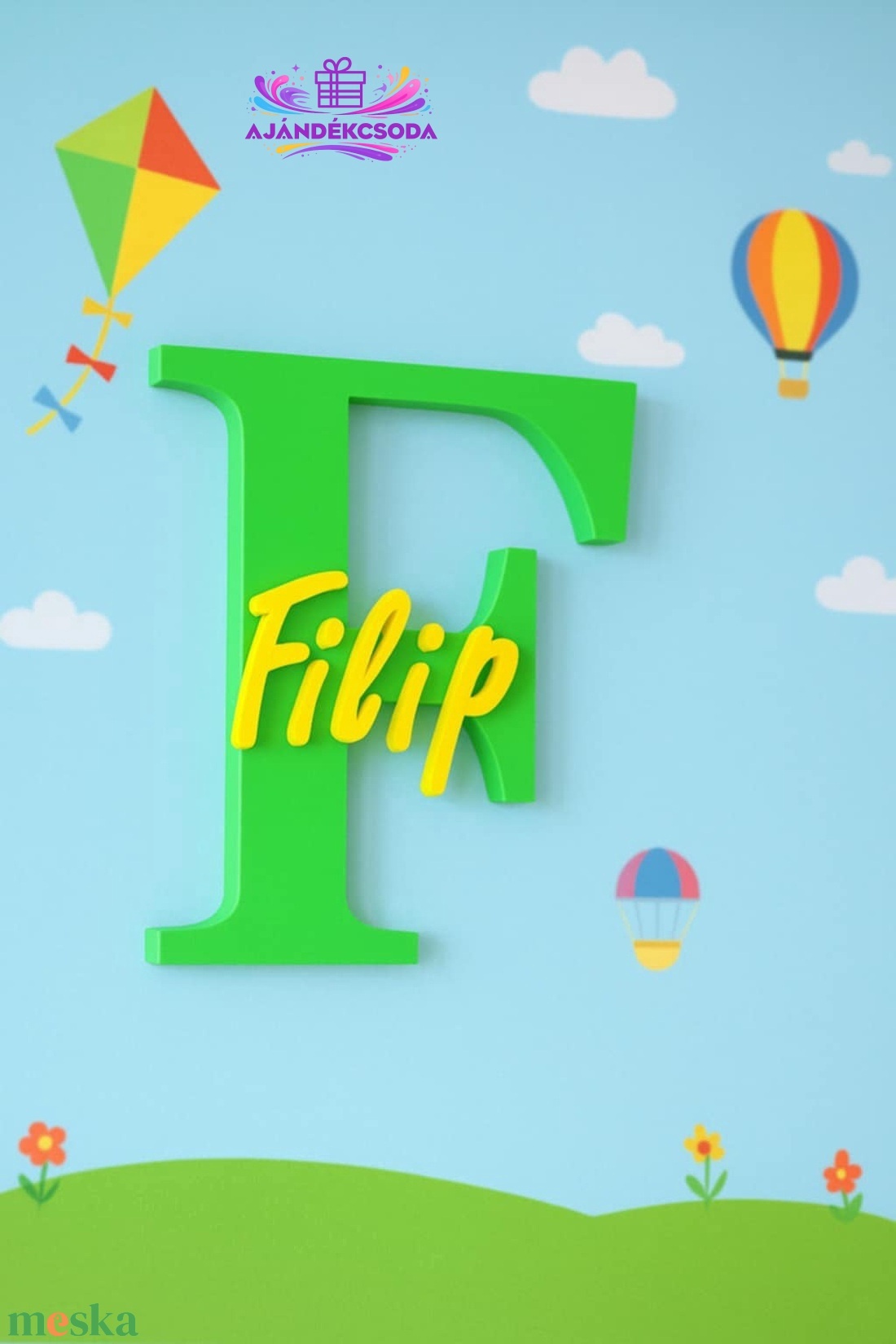 Egyedi gyerekszoba ajtó és fal dekoráció 3D nyomtatással - baba - mama - babaszoba dekoráció - babanév dekoráció - Meska.hu