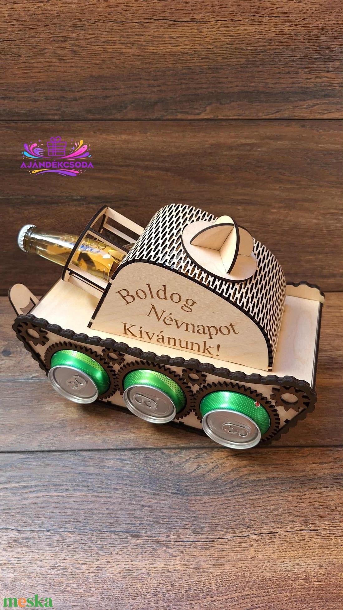 Egyedi fa sörös tank Férfiaknak - otthon & életmód - konyhafelszerelés, tálalás - italos kellékek - sörtartó - Meska.hu