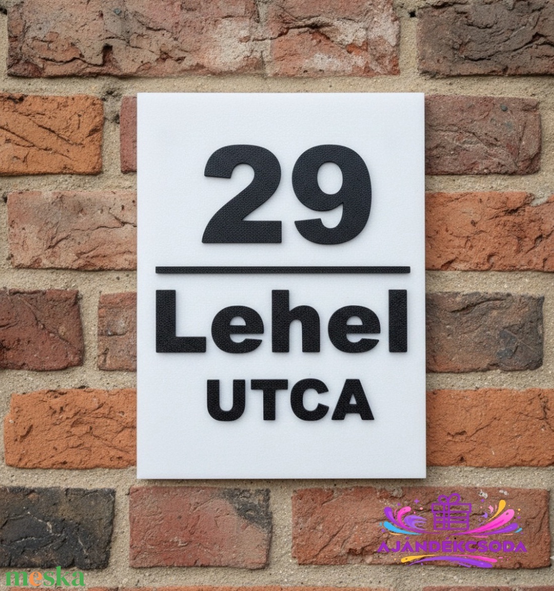  Egyedi házszámtábla-3D Nyomtatássla    - otthon & életmód - ház & kert - házszám - Meska.hu