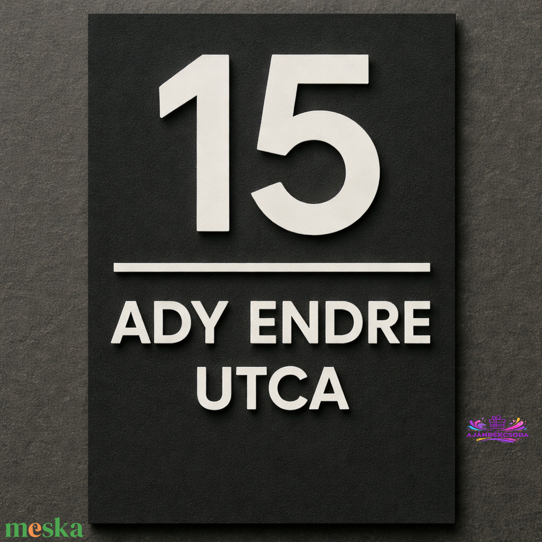  Egyedi házszámtábla-3D Nyomtatássla    - otthon & életmód - ház & kert - házszám - Meska.hu