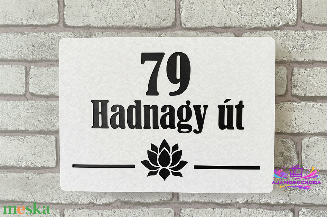  Egyedi házszámtábla-3D Nyomtatássla    - otthon & életmód - ház & kert - házszám - Meska.hu