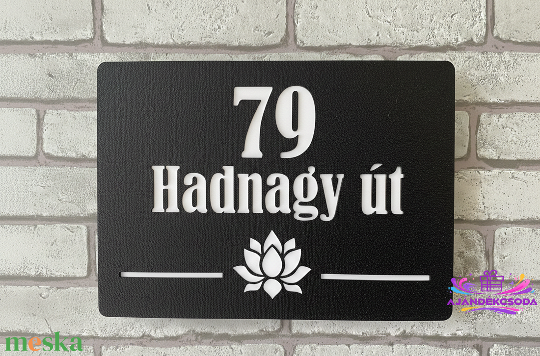 Egyedi házszámtábla-3D Nyomtatássla    - otthon & életmód - ház & kert - házszám - Meska.hu