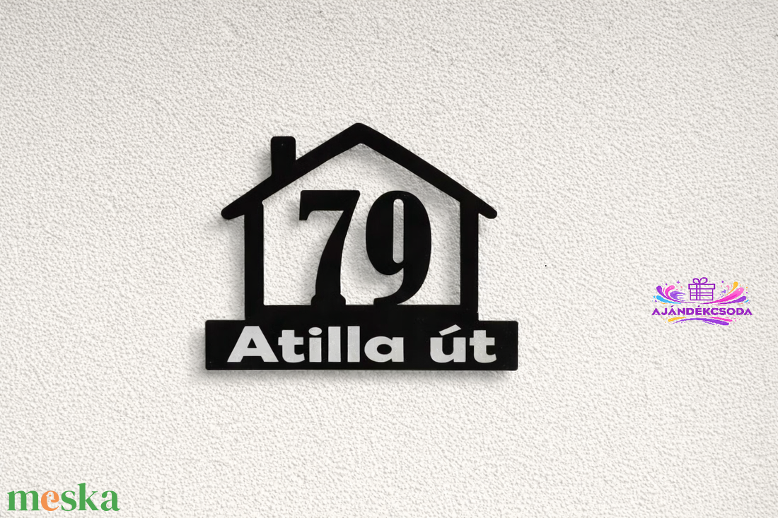  Egyedi házszámtábla-3D Nyomtatássla    - otthon & életmód - ház & kert - házszám - Meska.hu