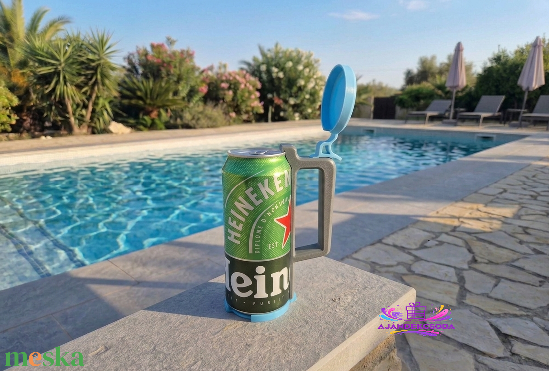 Sörtartó fedéllel és fogantyúval  darazsak ellen��� - otthon & életmód - konyhafelszerelés, tálalás - italos kellékek - sörtartó - Meska.hu