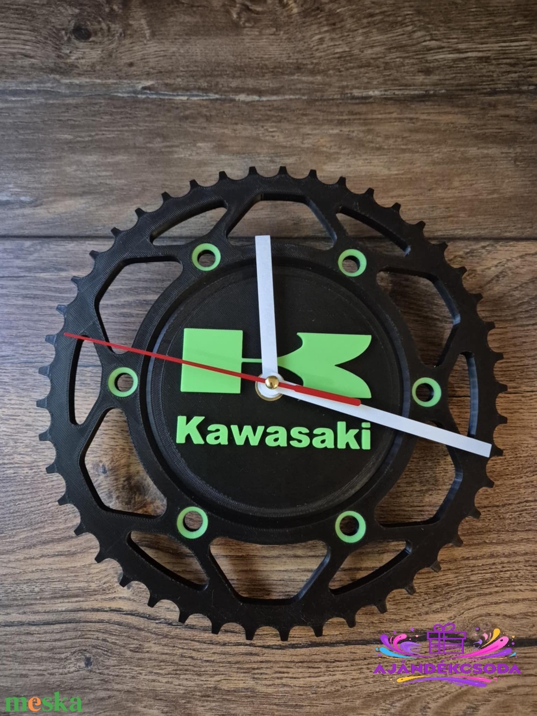 Motoros Fali Óra � Kawasaki - otthon & életmód - dekoráció - fali és függő dekoráció - falióra & óra - Meska.hu