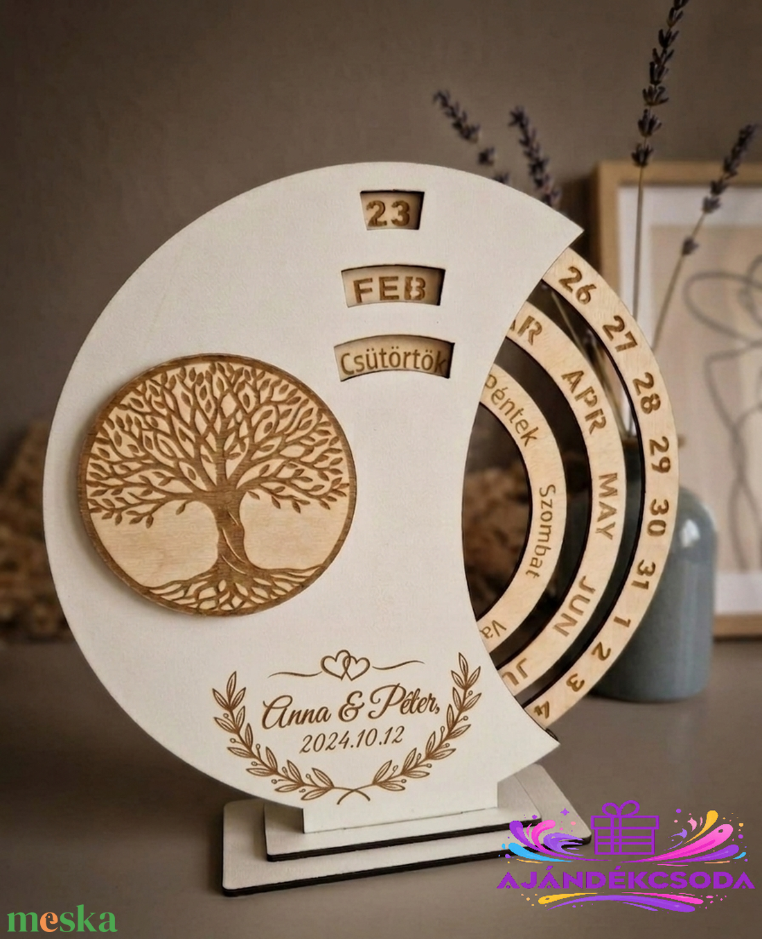 Szülőköszöntő  és  nászajándék � öröknaptár esküvőre - esküvő - emlék & ajándék - szülőköszöntő ajándék - Meska.hu